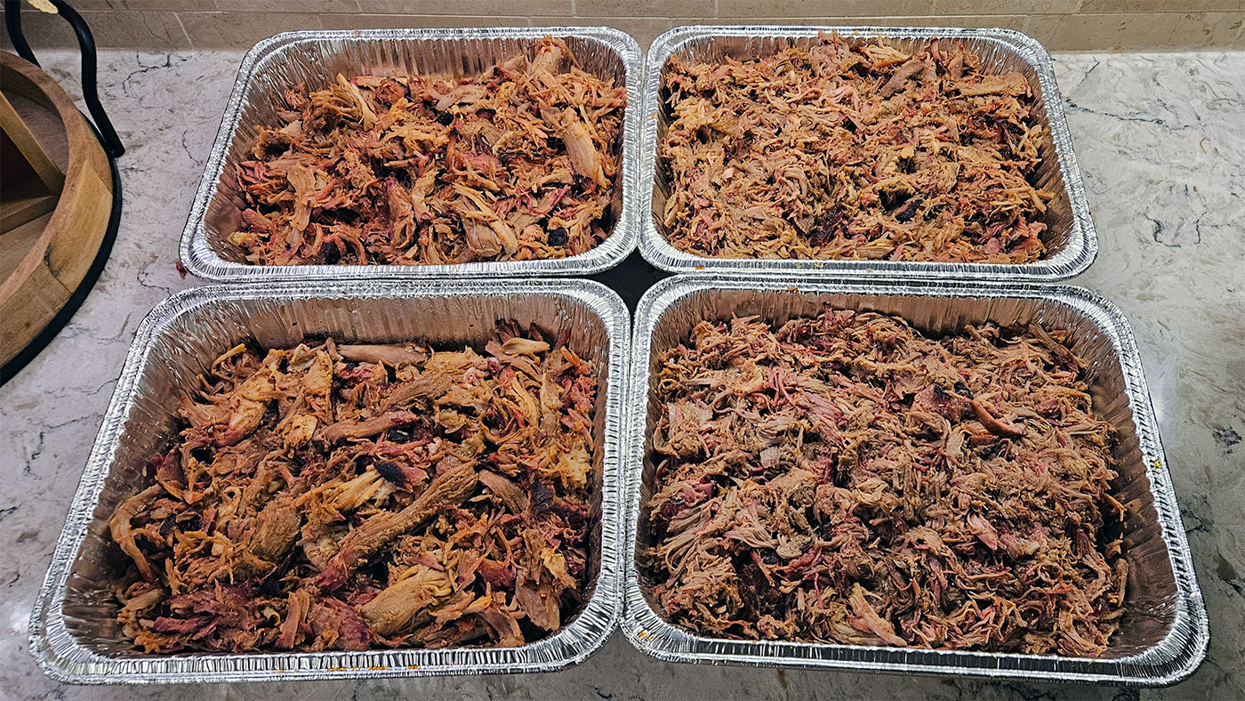 Pork Butt Rub – Four Pork Butts and Multilevel Cooking